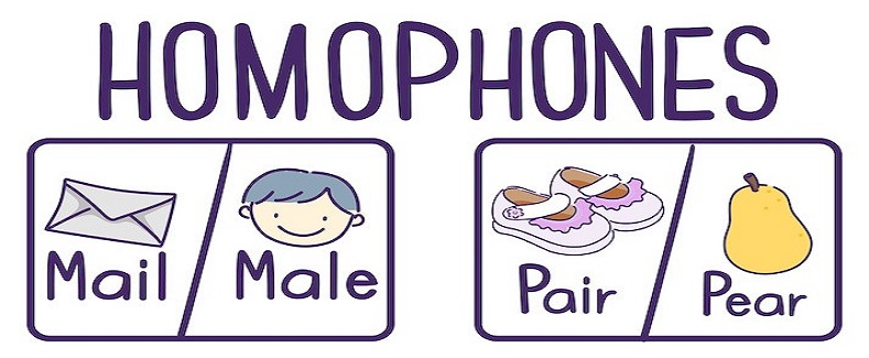 HOMOPHONE - HOMONYMN - HOMOGRAPH